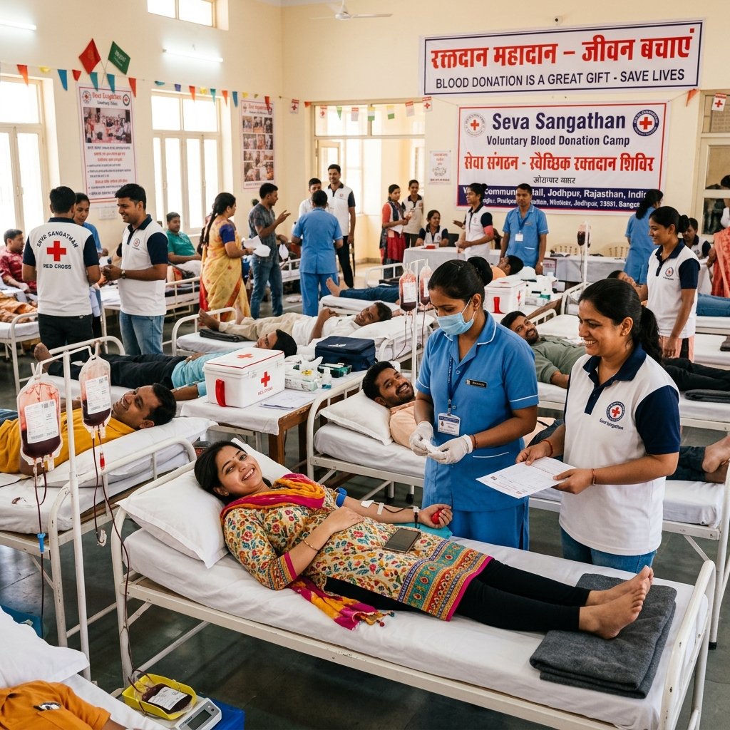 Organization of Blood Donation Camp