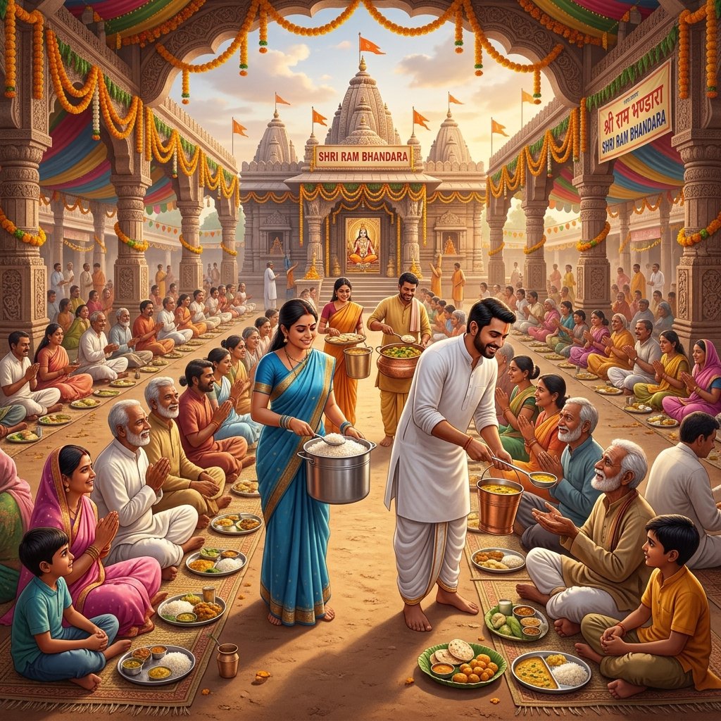 Community Prasad Distribution