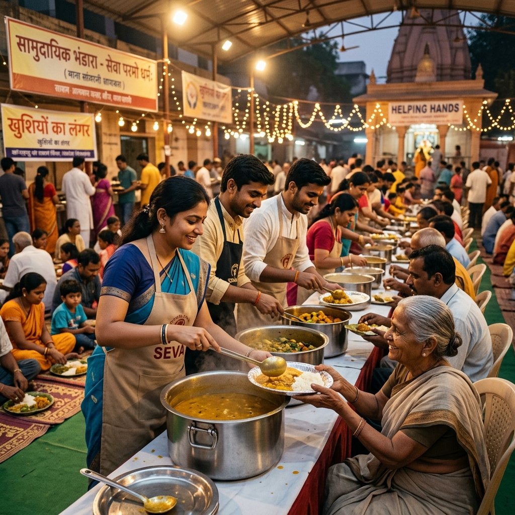 Bhandara organization on Purnima